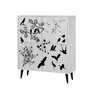Hanah Home Multilüx Manyas Armario Multiusos Blanco y Negro